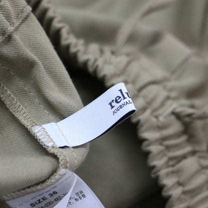 24秋冬 ストレッチツイル イージーパンツ / ベイカーパンツ テーパード ウエストゴム