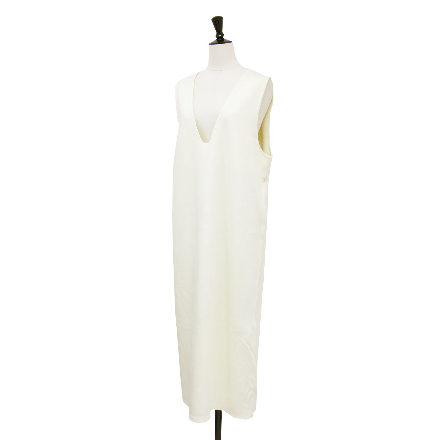 22春夏 Vネック レイヤード ワンピース / ジャンパースカート ロング ノースリーブ