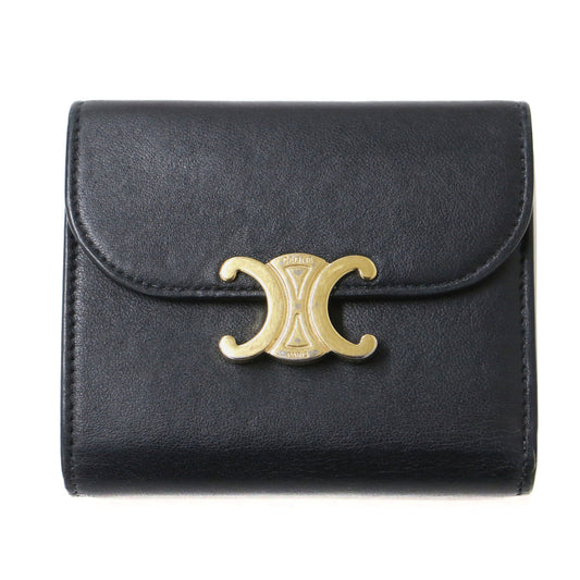 スモール フラップ ウォレット トリオンフ / 三つ折り 財布 金具 レザー