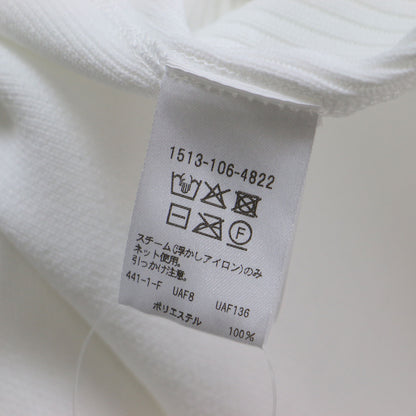 25春夏 スウェットライク クルーネック ニット プルオーバー / 長袖 コンパクト