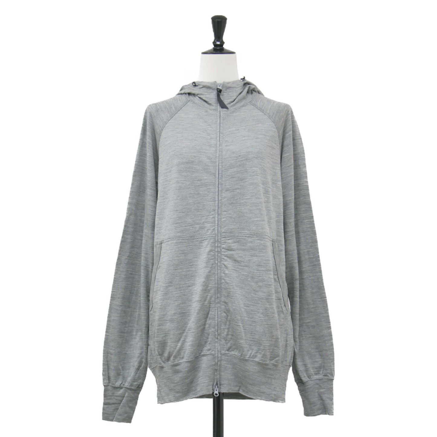 メリノウール ジップ フーディー / 100% Merino Zip Hoody パーカー ラグランスリーブ