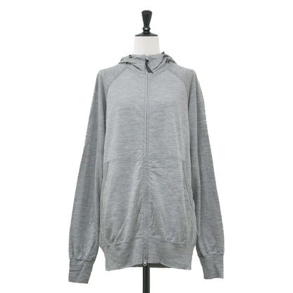 メリノウール ジップ フーディー / 100% Merino Zip Hoody パーカー ラグランスリーブ