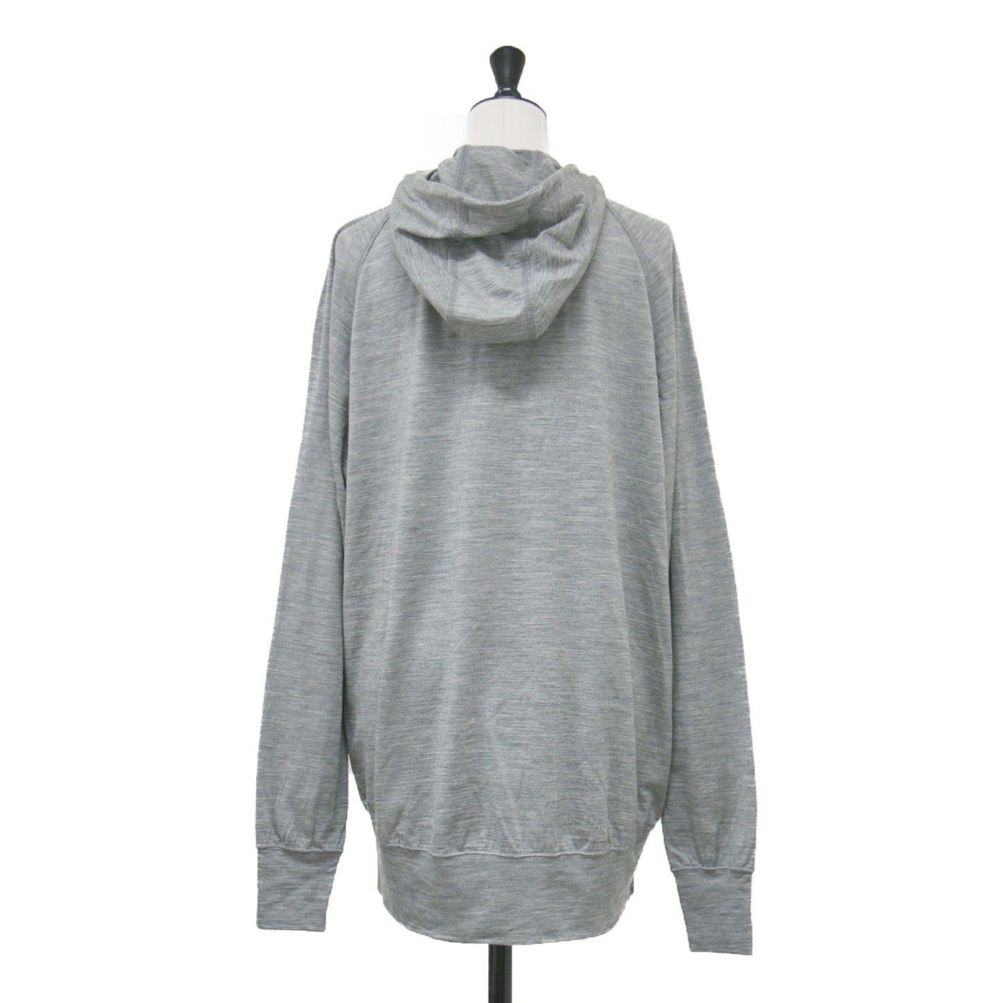 メリノウール ジップ フーディー / 100% Merino Zip Hoody パーカー ラグランスリーブ