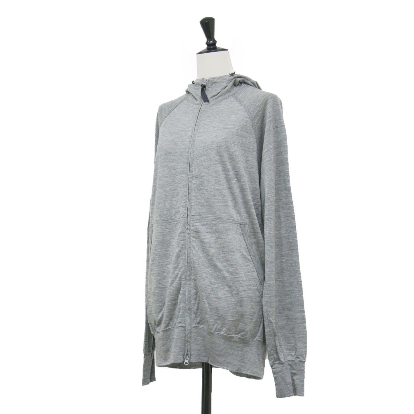 メリノウール ジップ フーディー / 100% Merino Zip Hoody パーカー ラグランスリーブ