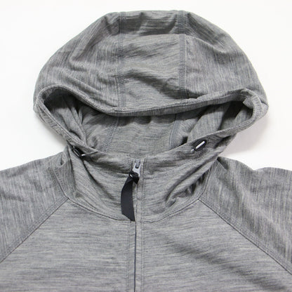 メリノウール ジップ フーディー / 100% Merino Zip Hoody パーカー ラグランスリーブ