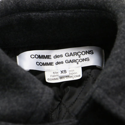 23秋冬 丸襟 メルトン ロング コート RL-C006 / ダブル オーバーサイズ Aライン