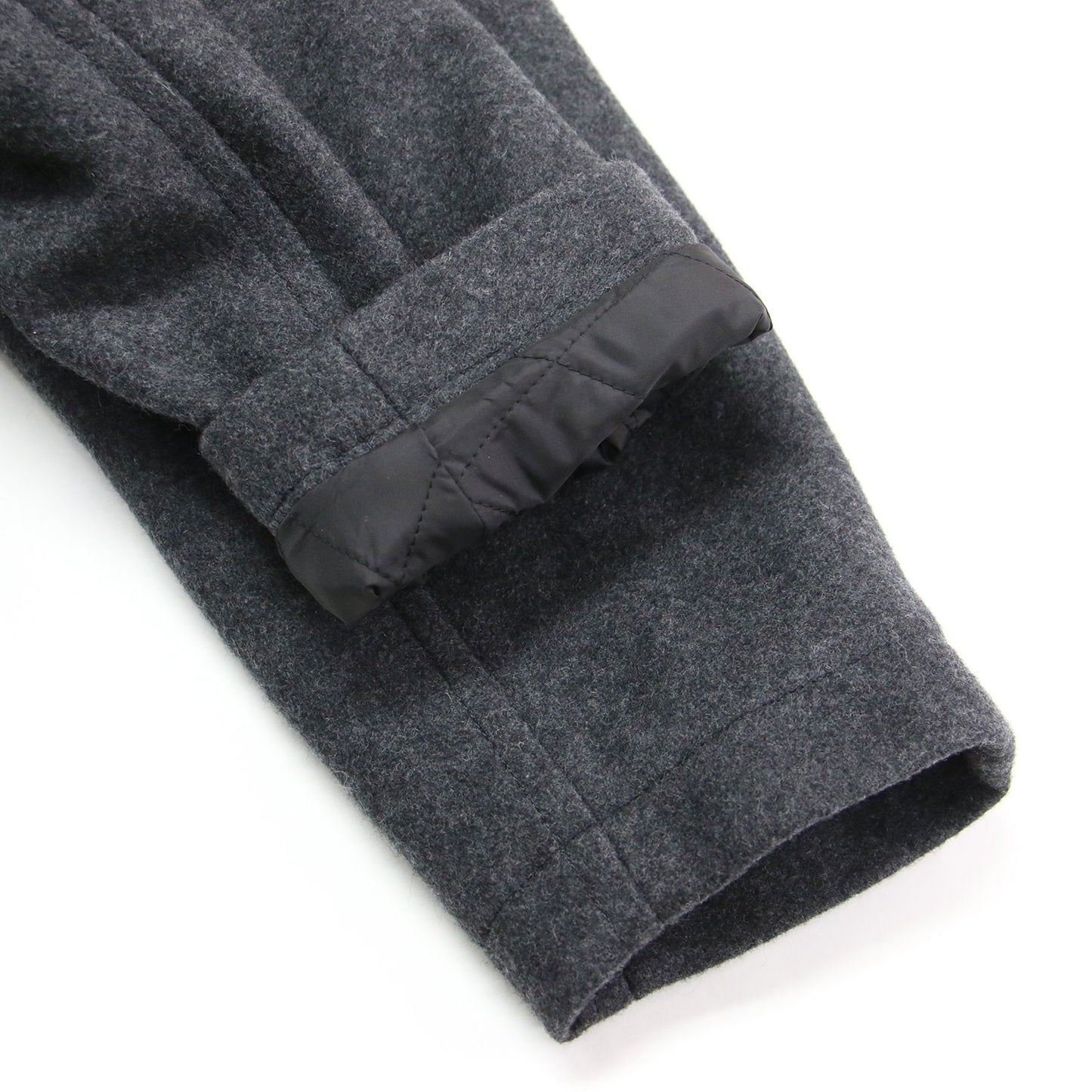 23秋冬 丸襟 メルトン ロング コート RL-C006 / ダブル オーバーサイズ Aライン