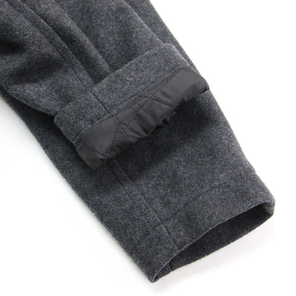 23秋冬 丸襟 メルトン ロング コート RL-C006 / ダブル オーバーサイズ Aライン