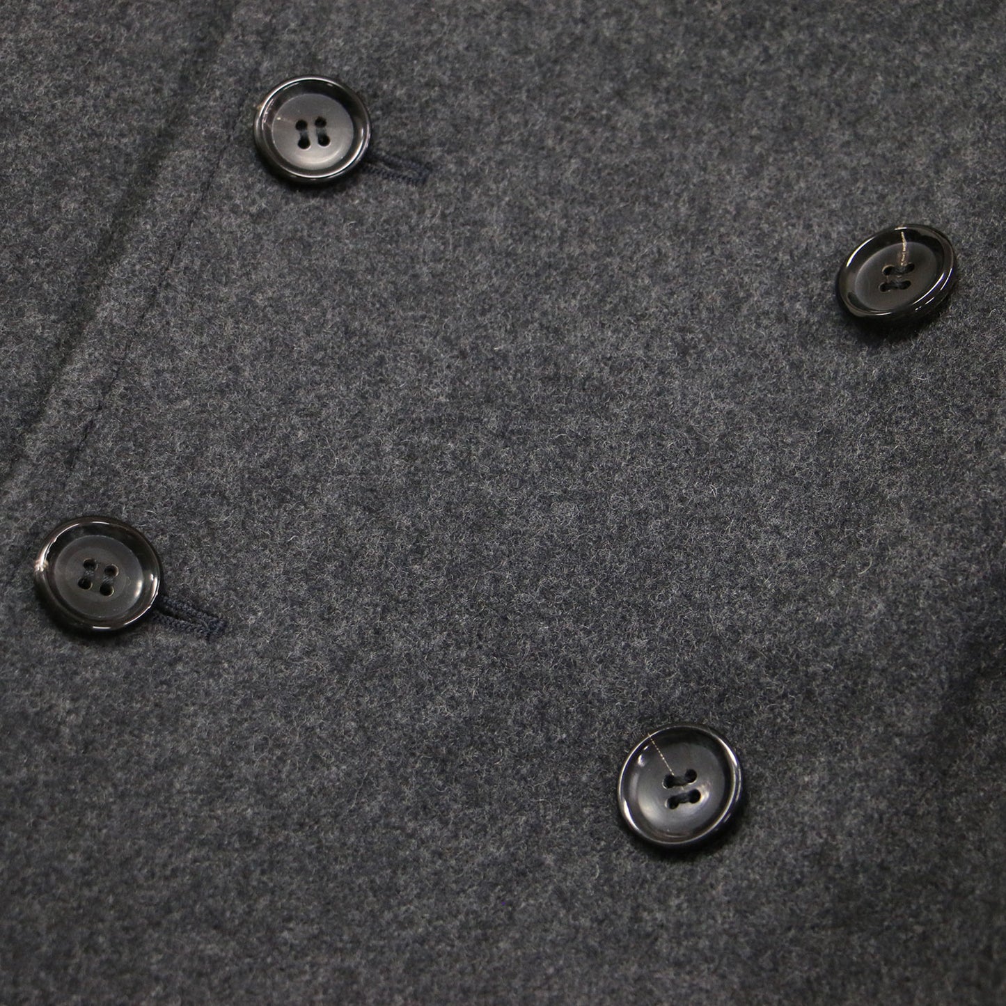 23秋冬 丸襟 メルトン ロング コート RL-C006 / ダブル オーバーサイズ Aライン