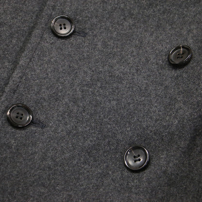 23秋冬 丸襟 メルトン ロング コート RL-C006 / ダブル オーバーサイズ Aライン