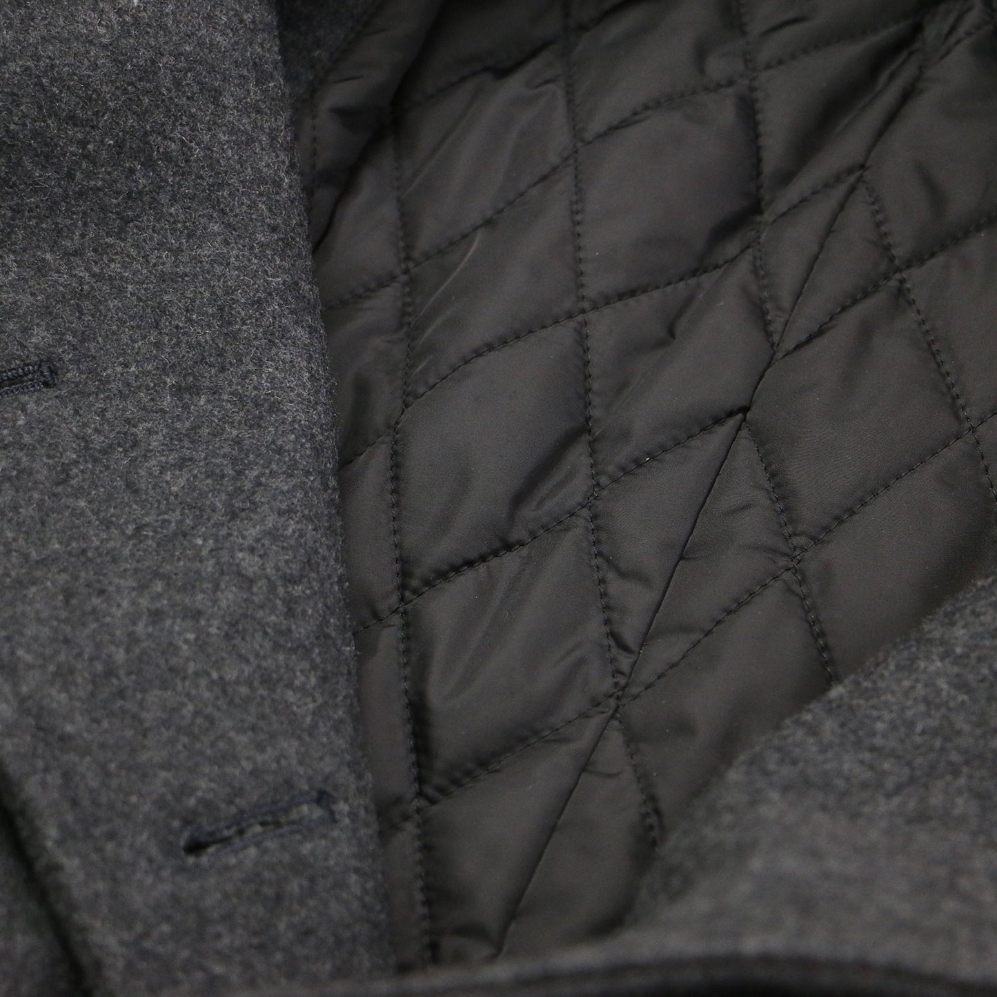 23秋冬 丸襟 メルトン ロング コート RL-C006 / ダブル オーバーサイズ Aライン