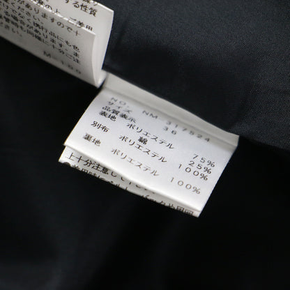 23秋冬 千鳥柄 ライン入り タック スカート / ミディ丈 フレア ハウンドトゥース ジャガード コットン