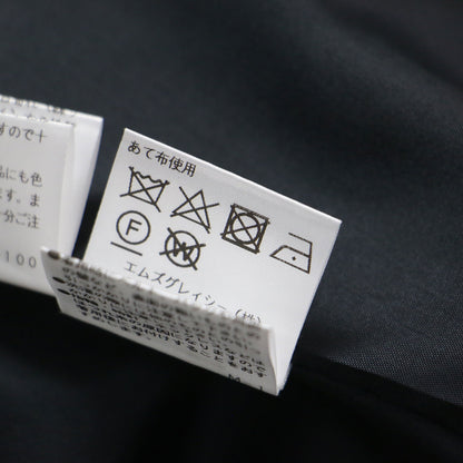 23秋冬 千鳥柄 ライン入り タック スカート / ミディ丈 フレア ハウンドトゥース ジャガード コットン