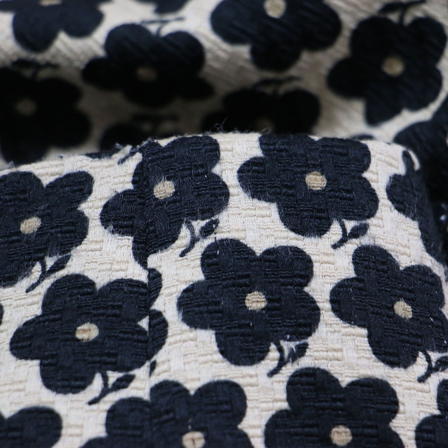 花柄 タック スカート / ミディ丈 フレア