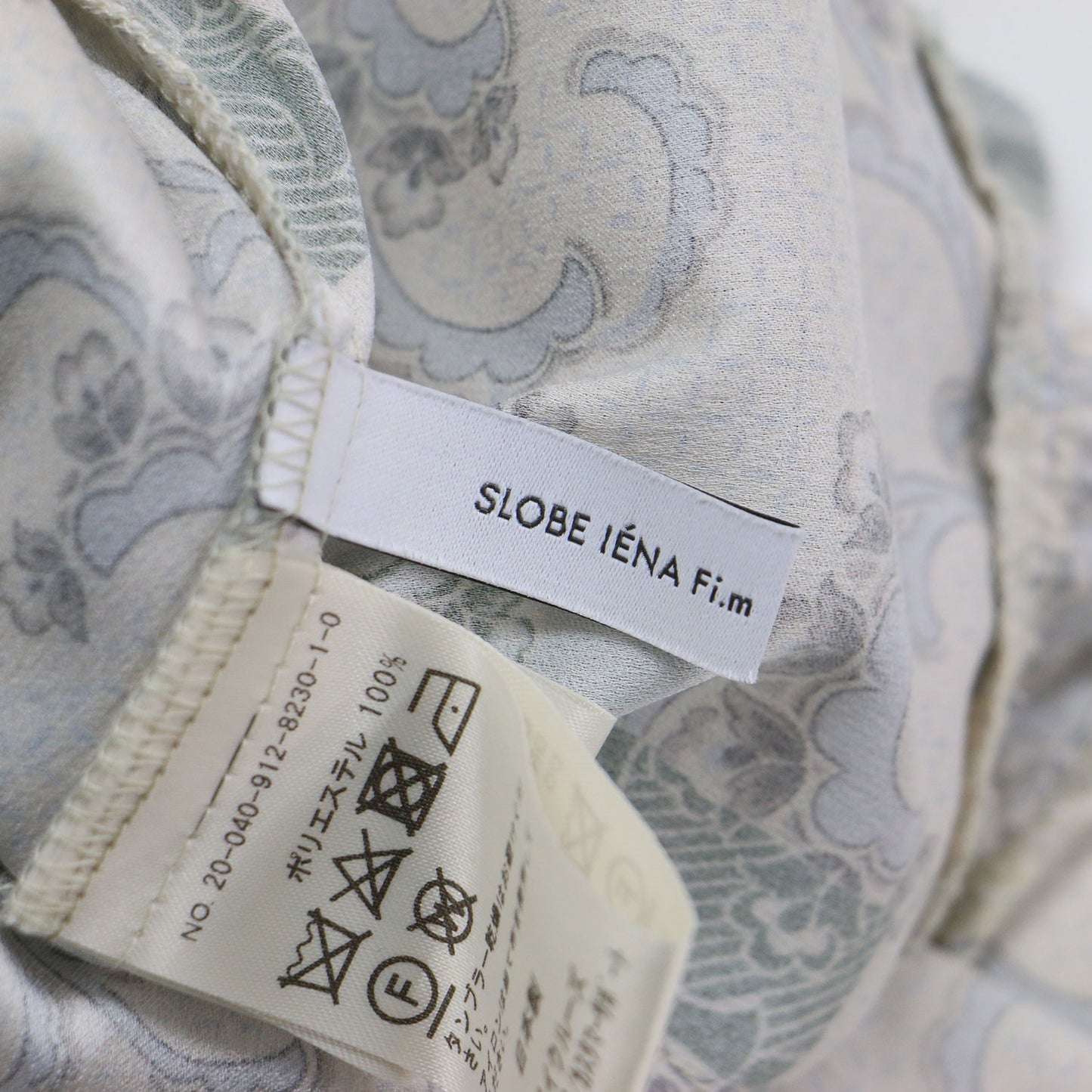 20春夏 ペイズリー プリント ティアード ワンピース / ロング 長袖 ボートネック 花柄