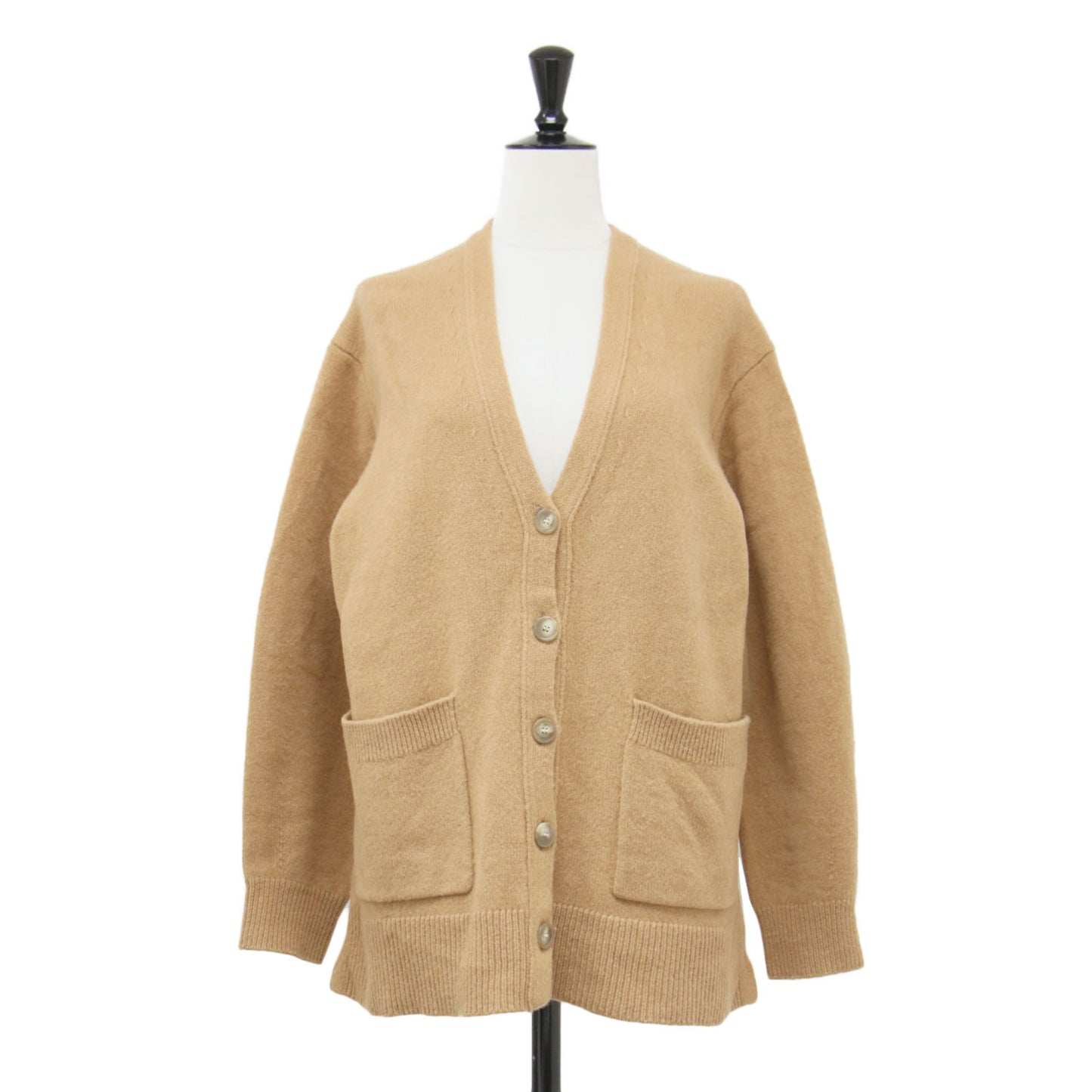 スーパージーロン ウール ボタン カーディガン / SUPER GEELONG Aライン ソフトタッチ