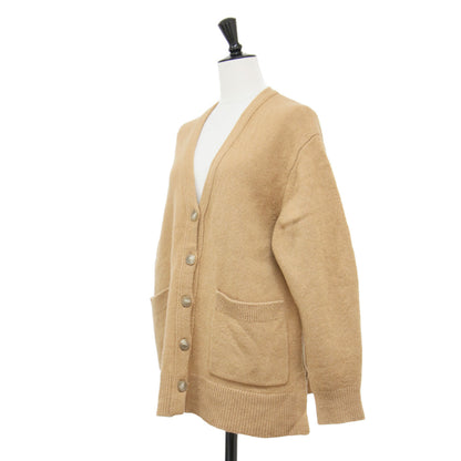 スーパージーロン ウール ボタン カーディガン / SUPER GEELONG Aライン ソフトタッチ