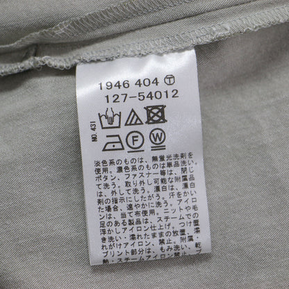 22春夏 麻混 ライトモード サロペット / オールインワン 半袖 Vネック ワイド ストレッチ リネン