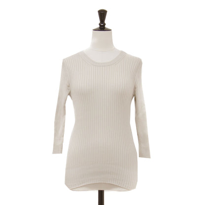 25春夏 コットン リブ ニット / COTTON RIB KNIT プルオーバー 長袖 クルーネック
