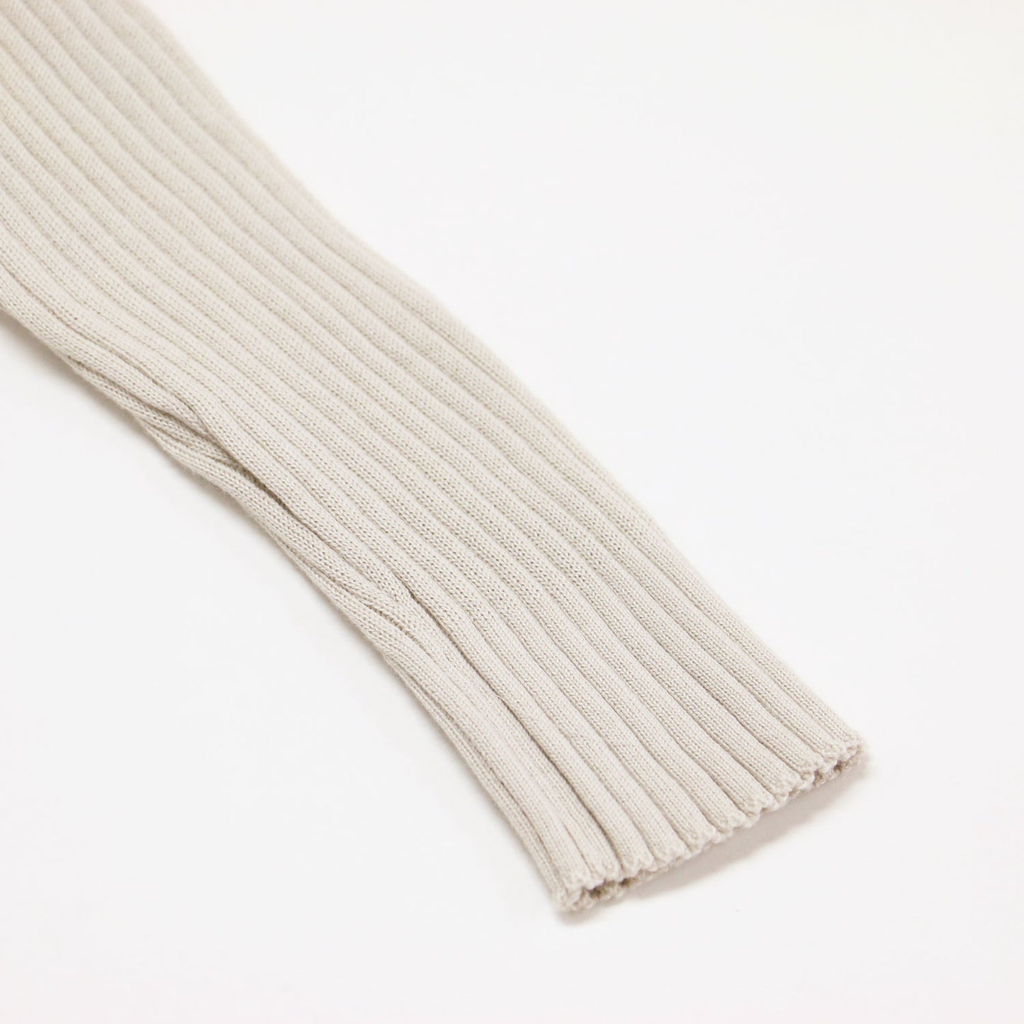 25春夏 コットン リブ ニット / COTTON RIB KNIT プルオーバー 長袖 クルーネック