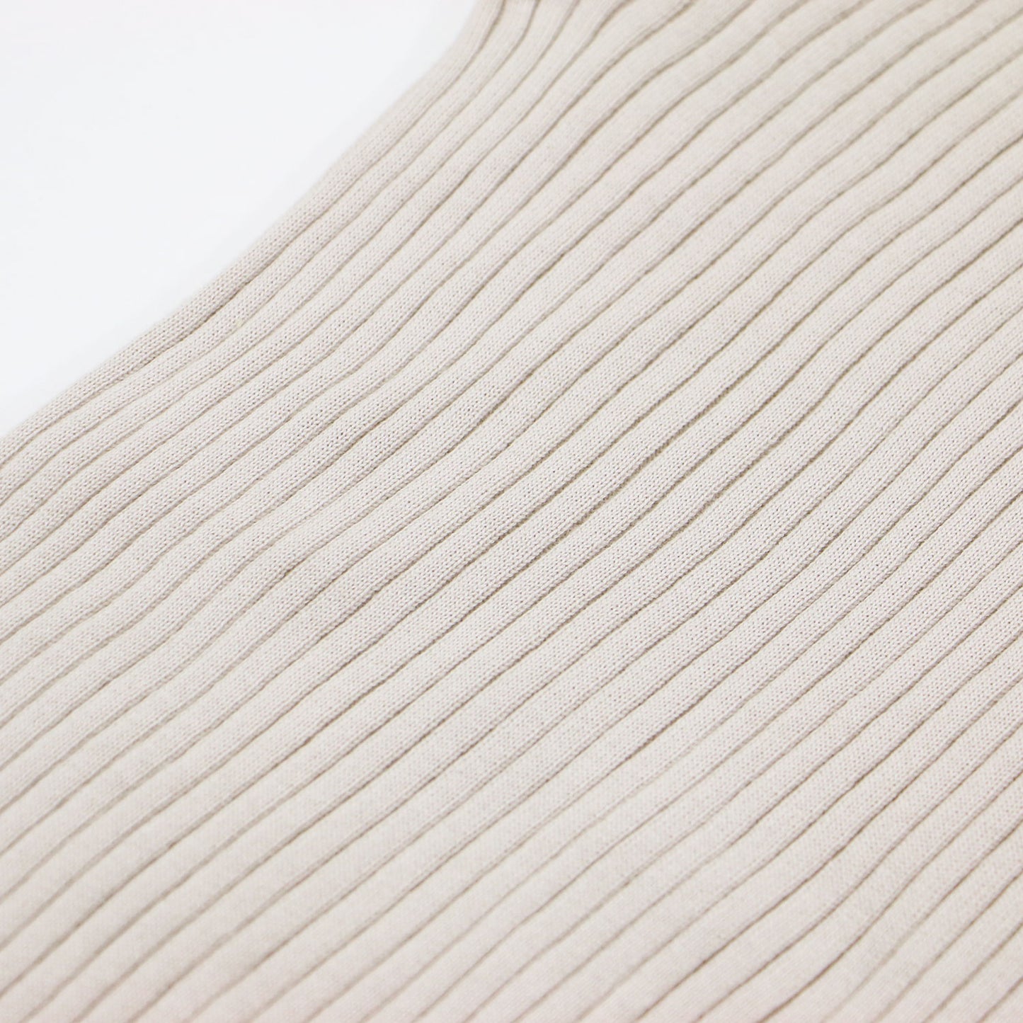 25春夏 コットン リブ ニット / COTTON RIB KNIT プルオーバー 長袖 クルーネック