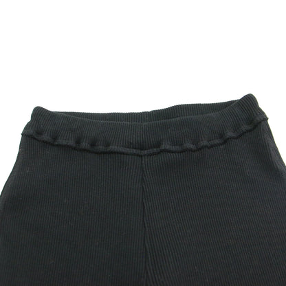 × Plage 別注 25秋冬 リブ パンツ / レギンス セミフレア ウエストゴム コットン