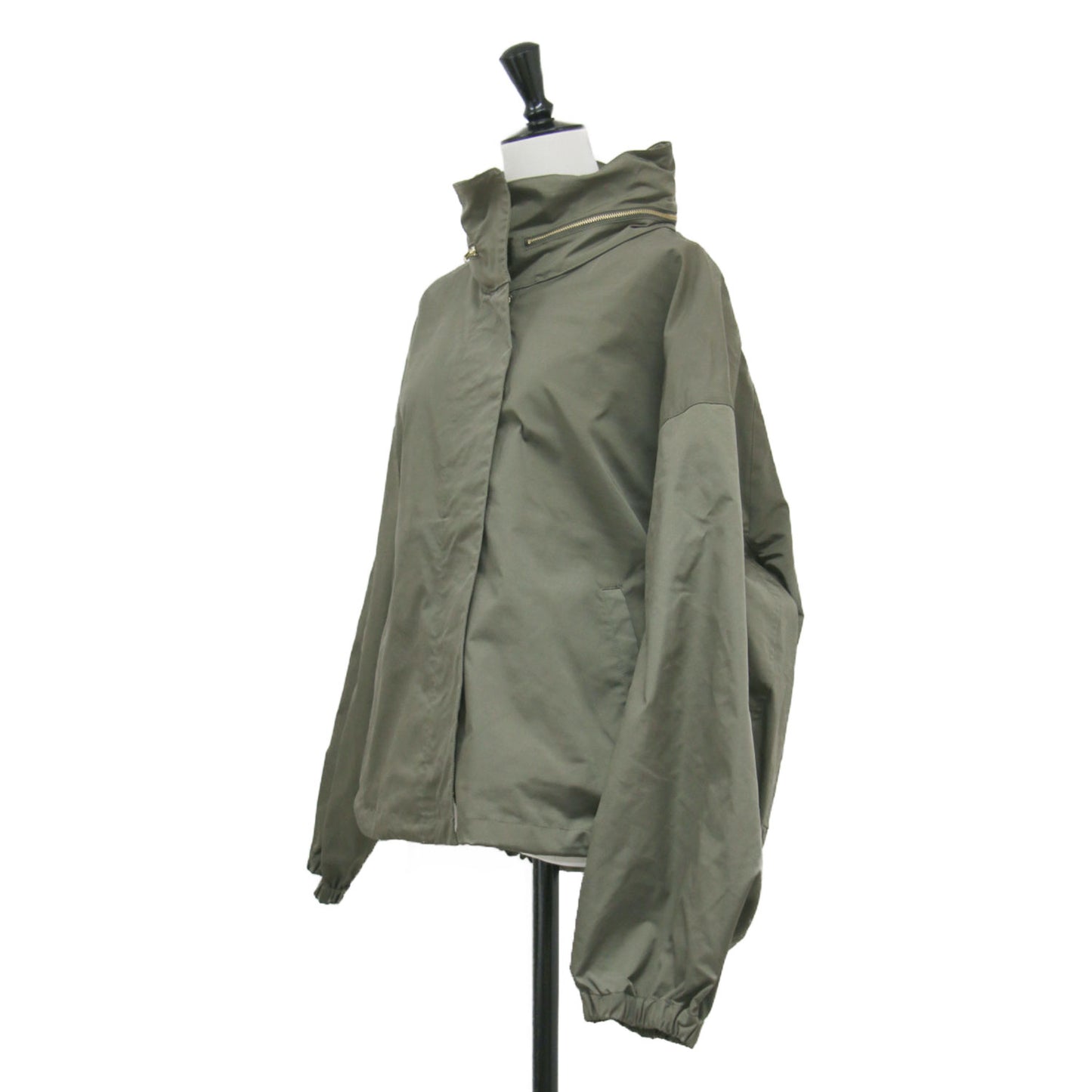 25秋冬 WASHED STAND ZIP ブルゾン / ジャケット スタンドカラー フード付き ジップアップ