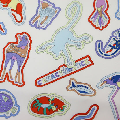 25春夏 カレ45 ガヴロッシュ キャラクテリスティック シルク スカーフ / Caracteristick Detail
