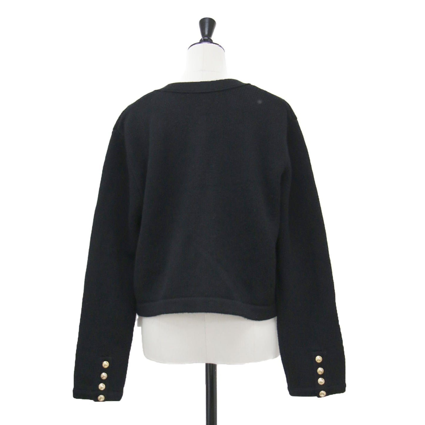 22秋冬 カシミヤ ニット ジャケット / cashmere ブレザー カーディガン ショート丈 クルーネック