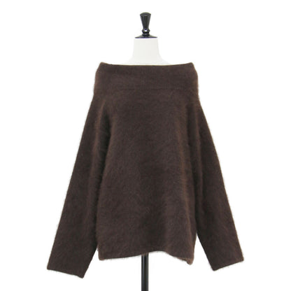 25秋冬 Fur Off Neck ニット / プルオーバー 長袖 オフショルダー ウール