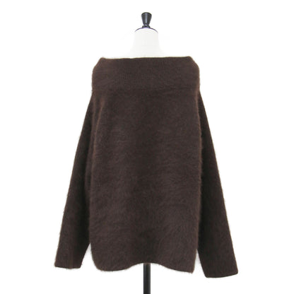 25秋冬 Fur Off Neck ニット / プルオーバー 長袖 オフショルダー ウール