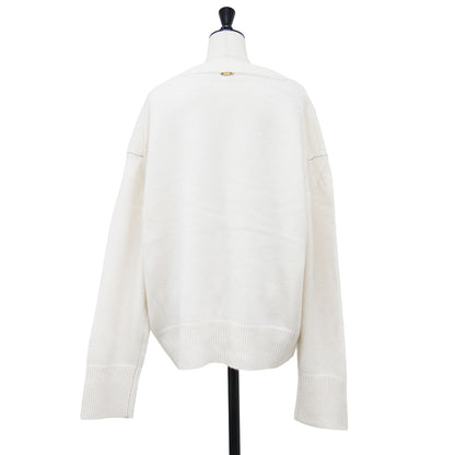 25秋冬 CASHY OVER Vネック プルオーバー / ニット 長袖 オーバーサイズ カシミヤ