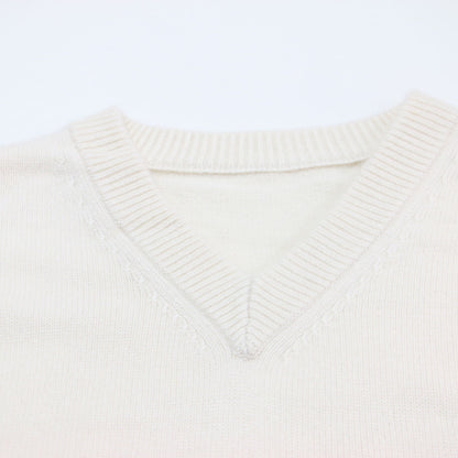 25秋冬 CASHY OVER Vネック プルオーバー / ニット 長袖 オーバーサイズ カシミヤ