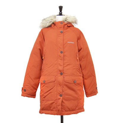 ハスキーコート Women's / ダウン ミドル丈 フード付き フェイクファー ナイロン