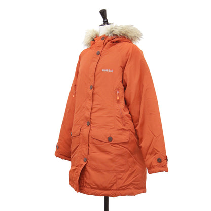 ハスキーコート Women's / ダウン ミドル丈 フード付き フェイクファー ナイロン