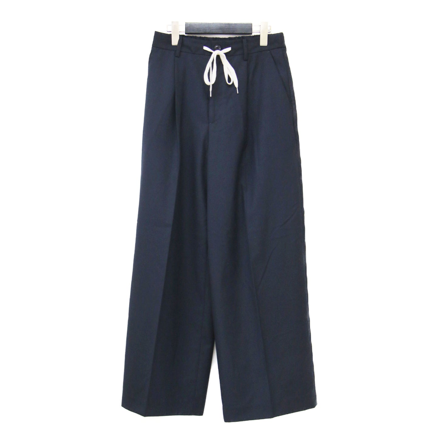 25秋冬 ソモウライク イージー スラックス / パンツ ワイド タック ドロスト