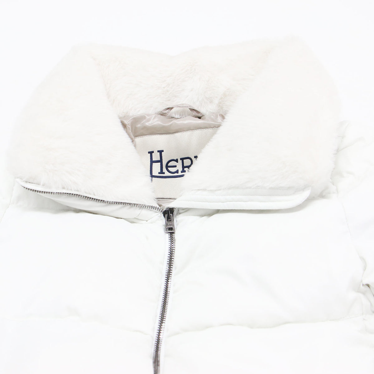 24秋冬 スタンドカラー エコファー付き ダウンジャケット / ARENDELLE BLOUSON PI001949D 12414Z ショート丈 Aライン