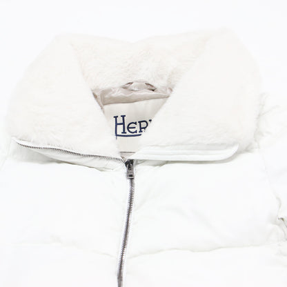 24秋冬 スタンドカラー エコファー付き ダウンジャケット / ARENDELLE BLOUSON PI001949D 12414Z ショート丈 Aライン
