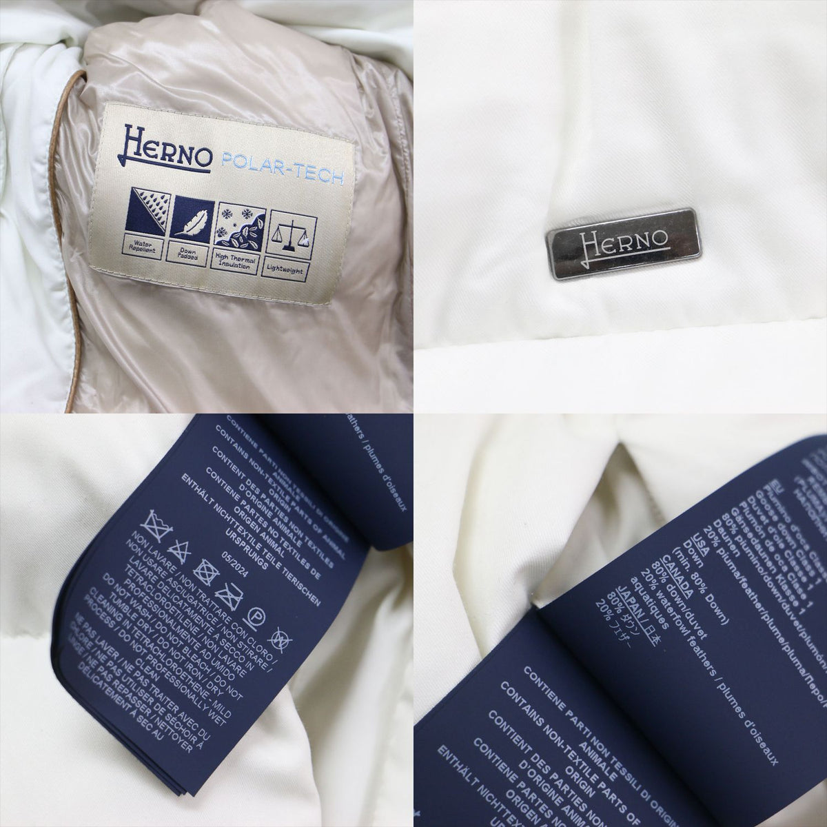 24秋冬 スタンドカラー エコファー付き ダウンジャケット / ARENDELLE BLOUSON PI001949D 12414Z ショート丈 Aライン