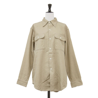 コットン 長袖 ワークシャツ / HAMPTON SH レギュラーカラー ポケット