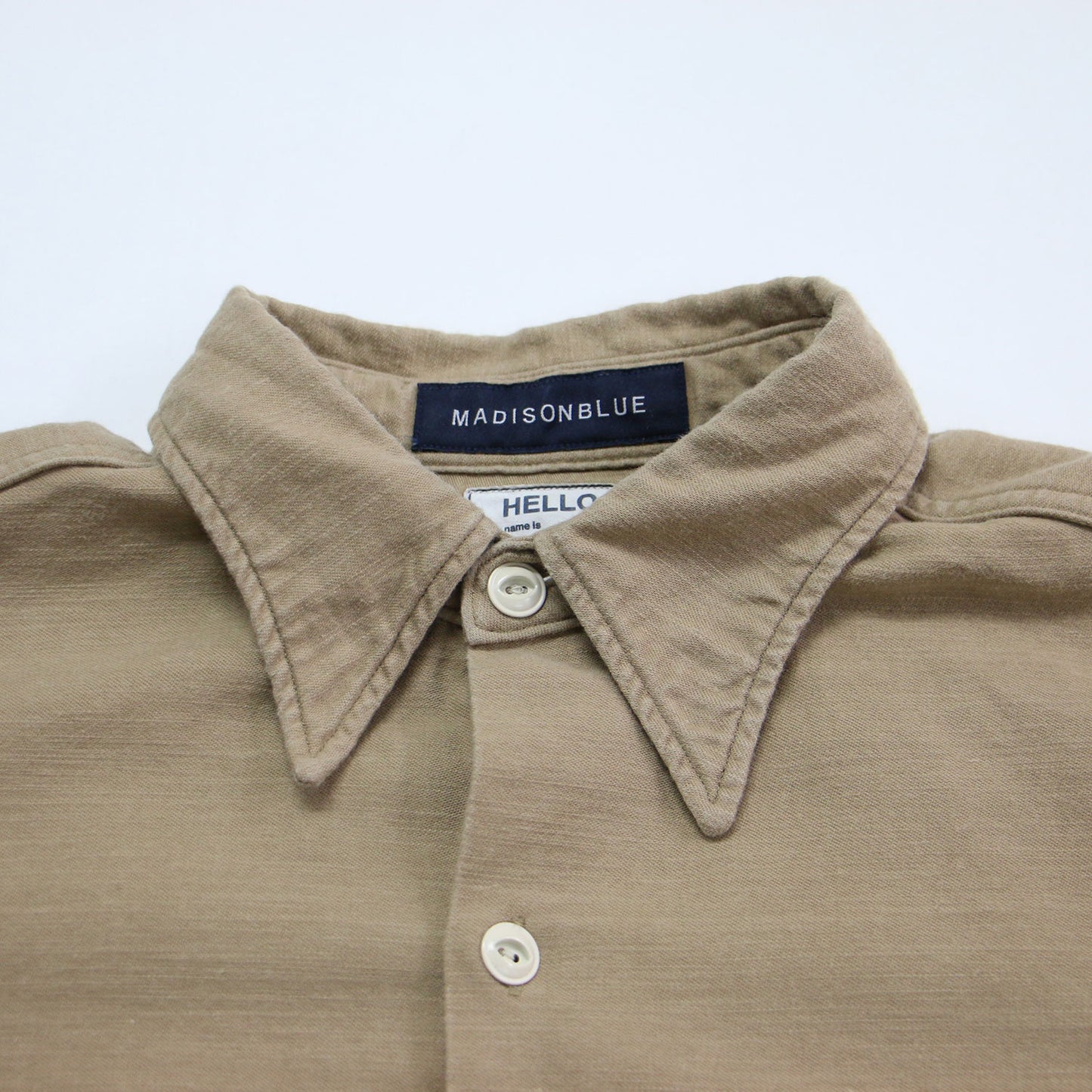 コットン 長袖 ワークシャツ / HAMPTON SH レギュラーカラー ポケット