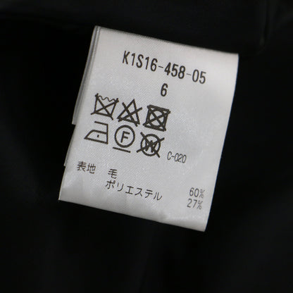 24秋冬 千鳥ウィンドペン柄 Iライン スカート / ペンシル ミモレ丈 ハイウエスト チェック ウール