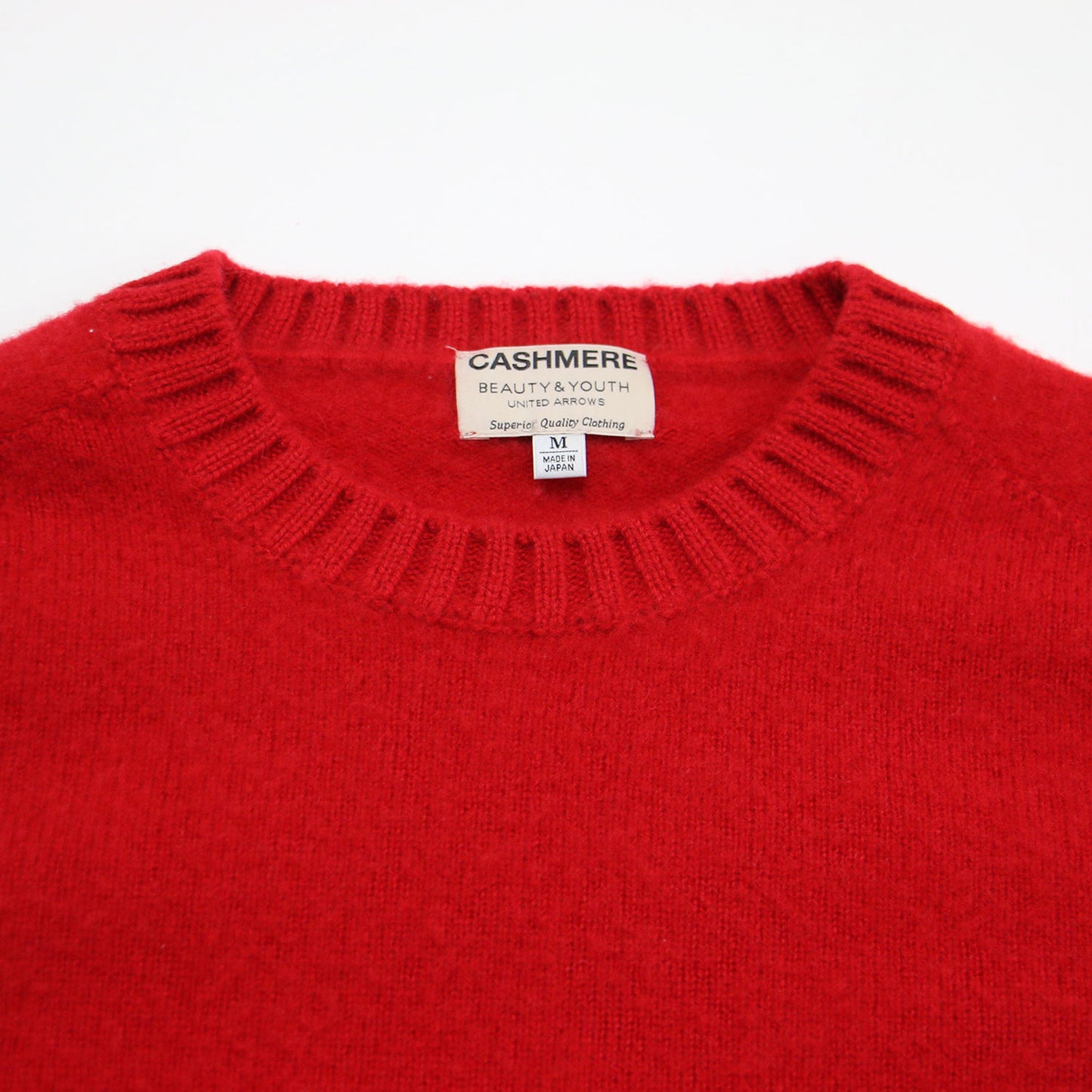 クルーネックカシミヤニット / プルオーバー 長袖 ラグラン ハイゲージ ホールガーメント編み