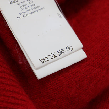 クルーネックカシミヤニット / プルオーバー 長袖 ラグラン ハイゲージ ホールガーメント編み