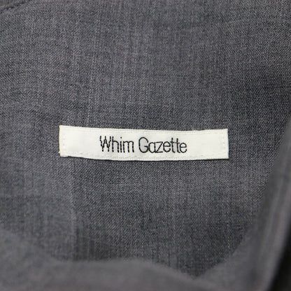 23秋冬 キョウネンロングスカート / タイトスカート バックスリット Iライン レザーベルト ウォッシャブル ウール