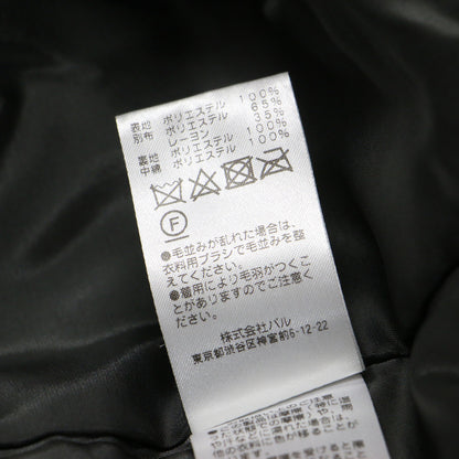 フェイクファーベスト / ジレ ミドル丈 クルーネック ノースリーブ スプリングホック