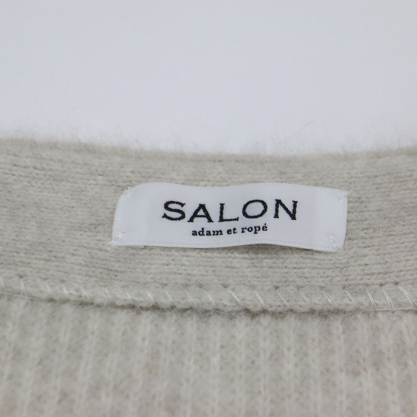 23秋冬 フォックスウール Vネック ニット / カーディガン 長袖 ワイド 比翼ボタン リブ ローゲージ