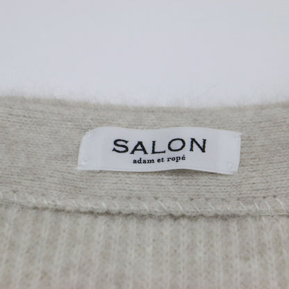 23秋冬 フォックスウール Vネック ニット / カーディガン 長袖 ワイド 比翼ボタン リブ ローゲージ