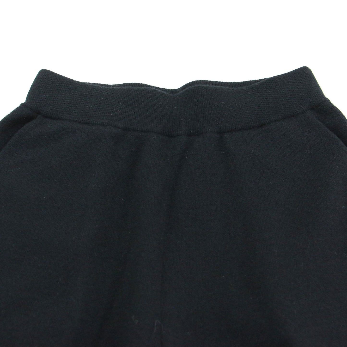 24秋冬 ウォッシャブル スムース ニットパンツ / ワイドパンツ フレア ウエストゴム ウール