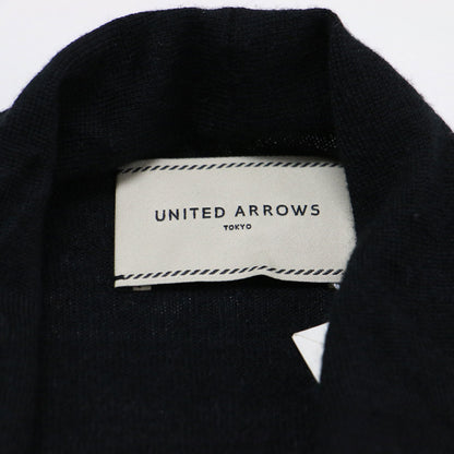 ハイゲージ ボタンレス カーディガン / UBCB W/SI ニット 長袖 ミドル丈 ウール シルク